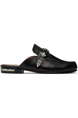 TOGA PULLA SSENSE Exclusive Black Polido Loafers