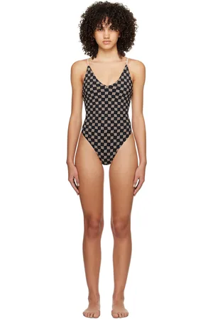 MISBHV Black Monogram Swimsuit