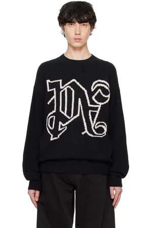 Palm Angels Black Monogram Sweater