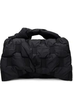 Issey Miyake Black Square Cushion Bag