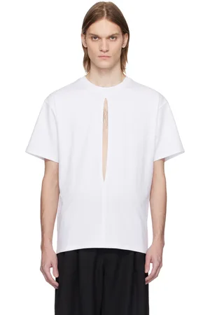 LGN LOUIS GABRIEL NOUCHI White Slit T-shirt