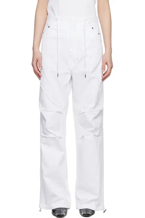 DARKPARK White Daisy Military Jeans
