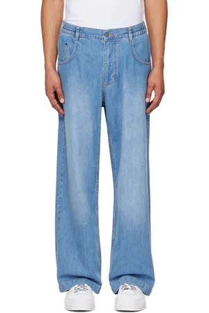Moschino Blue Elasticized Waistband Jeans