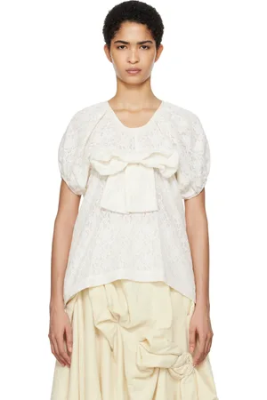 Comme des Garçons Off-White Lace T-Shirt