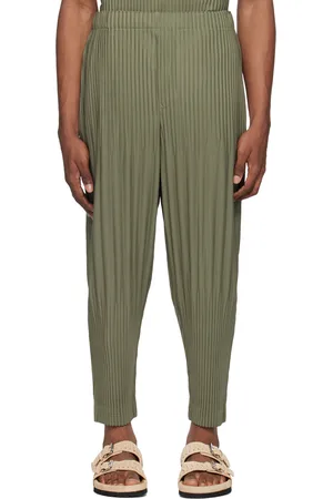 Issey Miyake Green Color Pleats Trousers