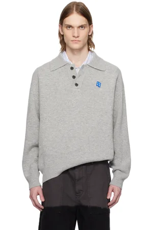 Ader Error Gray Sig; TRS Tag Knit 02 Polo