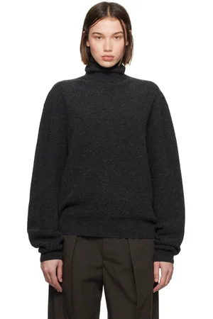 LEMAIRE Gray Rib Turtleneck