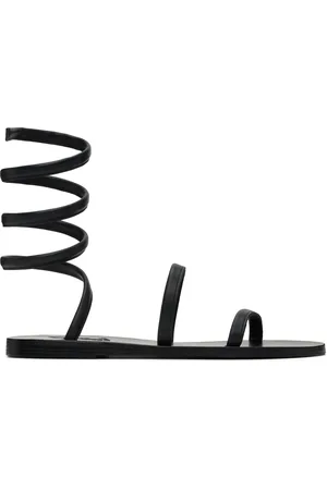 Ancient Greek Sandals Black Ofis Sandals