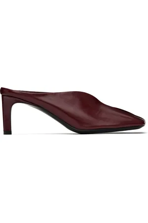 Jil Sander Red Square Toe Mules