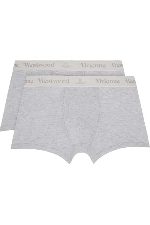 Vivienne Westwood Two-Pack Gray Logo Boxer Briefs