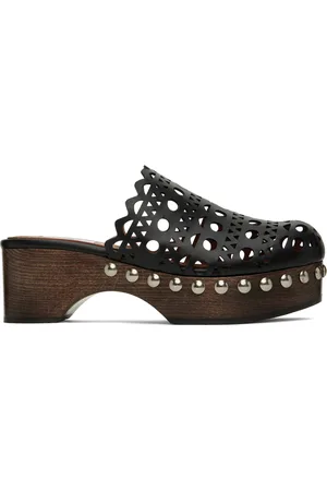 Alaïa Black Vienne Clogs