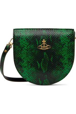 Vivienne Westwood Green Saddle Crossbody Bag