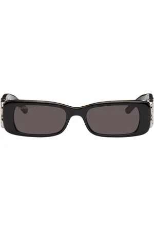 Balenciaga Black Dynasty Rectangle Sunglasses