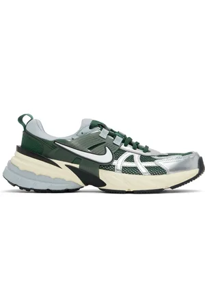 Nike Green & Silver V2K Run Sneakers