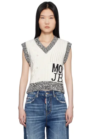 Moschino Off-White Urban Knit Vest