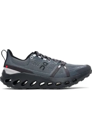 On Running Gray & Black Cloudsurfer Trail Sneakers