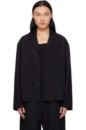 STUDIO NICHOLSON Black Ferro Wool Jacket