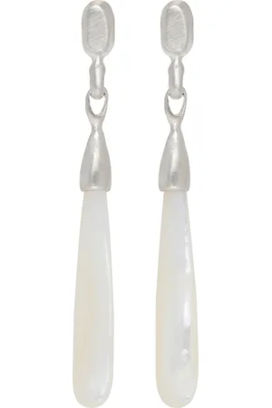 Dunton Ellerkamp Silver Mother Of Pearl Drop Earrings