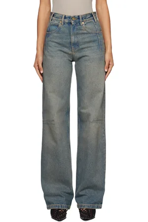 DARKPARK Blue Lu Straight Leg Fitted Jeans