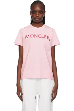 Moncler Pink Embroidered T-Shirt