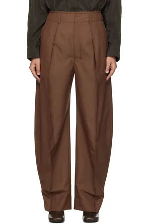 LEMAIRE Brown Curved Volume Tailored Trousers