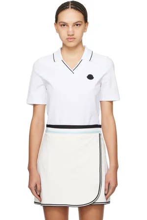 Moncler White Patch Polo