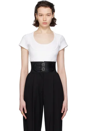 Alaïa White Layered Bodysuit