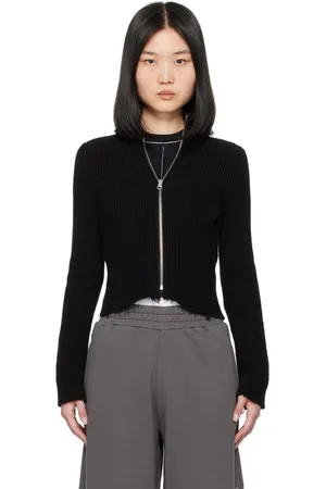 Maison Margiela Black Ribbed Sweater