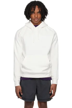 Nike White Embroidered Hoodie
