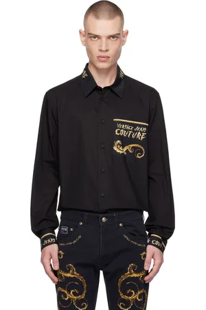 VERSACE Black Chrome Couture Shirt