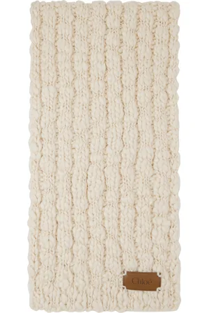 Chloé Off-White Extra Fine Wool & Silk Scarf