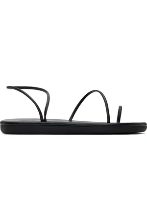 Ancient Greek Sandals Black Kansiz Sandals