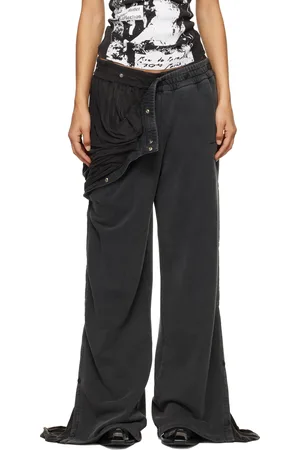 Y / PROJECT Gray Snap Insert Sweatpants