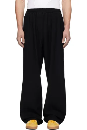 FORMA Black Wool Oversize Trousers