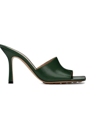 Bottega Veneta Green Stretch Mules