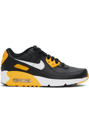 Nike Kids Black & Yellow Air Max 90 LTR Big Kids Sneakers