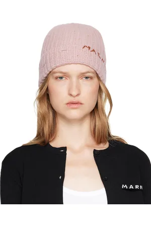 Marni Pink Shetland Wool Beanie