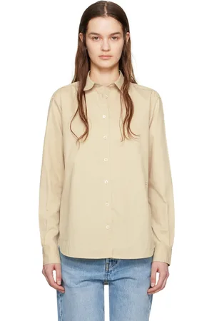 Totême Beige Crinkled Shirt