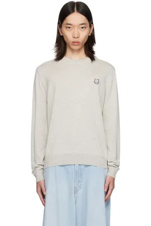 Maison Kitsuné Gray Bold Fox Head Sweater