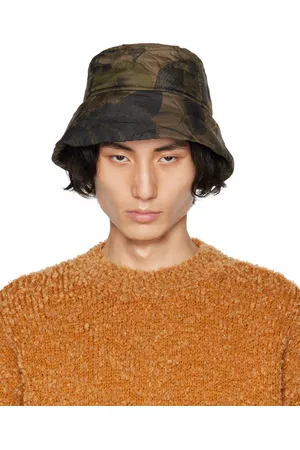 DRIES VAN NOTEN Brown Printed Bucket Hat