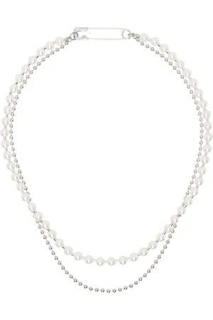 númbering Silver & White #9709 Necklace