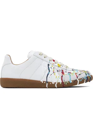 Maison Margiela White Paint Replica Sneakers