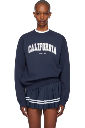 Sporty & Rich Navy California Crewneck Sweatshirt