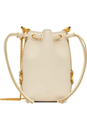 Chloé Off-White Micro Marcie Bucket Bag