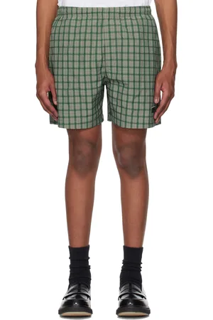 Kijun Green Check Shorts