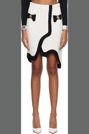 Moschino Off-White Morphed Miniskirt