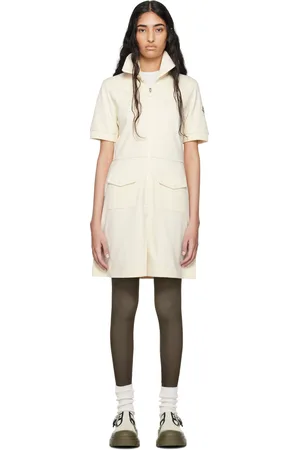 Moncler Off-White Polo Minidress