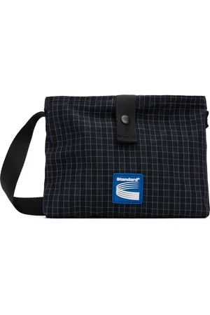 Kijun Navy Check Sacoche Bag