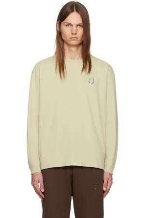 Maison Kitsuné Beige Bold Fox Head Patch Comfort T-shirt