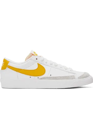 Nike White & Yellow Blazer Low 